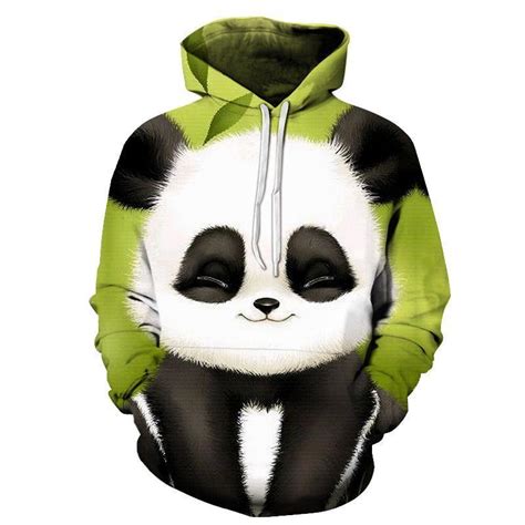Green Panda 3d Sweatshirt Hoodie Pullover Chingontees