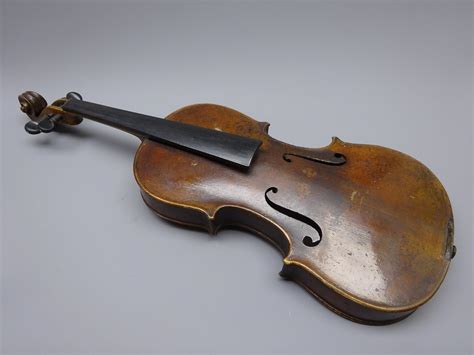 Late 19th Century German Violin With 36cm Two Piece Maple Back And Ribs