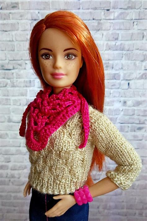 Doll Clothing Crocheted Scarf Dolls Fashion Hand Made Accessories