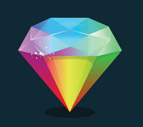 Download High Quality Diamond Clipart Rainbow Transparent Png Images