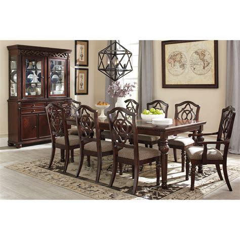 Signature Design By Ashley Leahlyn 9 Piece Rectangular Dining Table Set