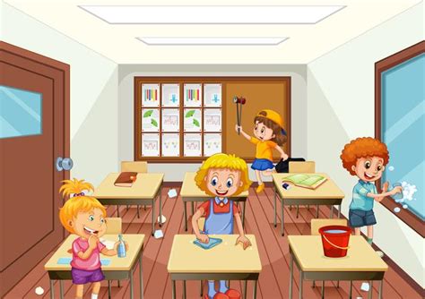 Classroom Cleaning Clipart