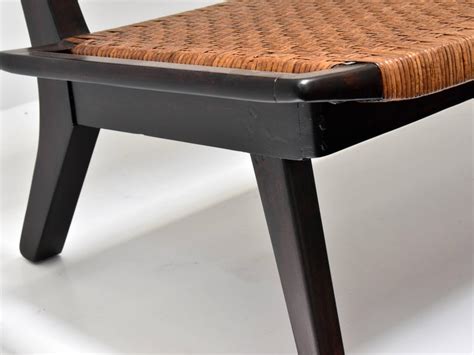 Shop for woven bench online at target. Paul László Style Settee / Bench, Woven Rattan, Dark Wood ...