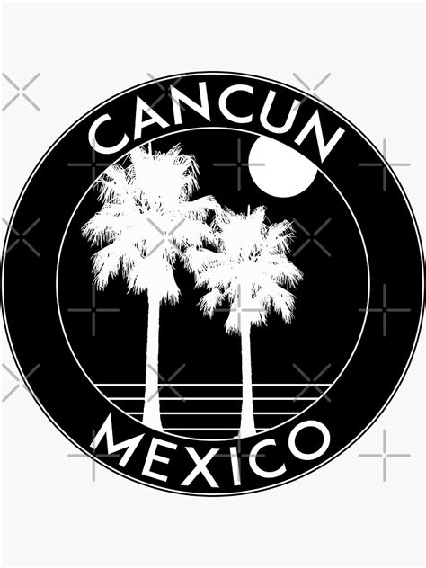 Cancun Mexico Sticker By Myhandmadesigns Redbubble