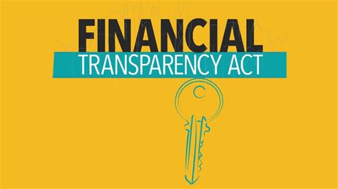 Financial Transparency Act Youtube