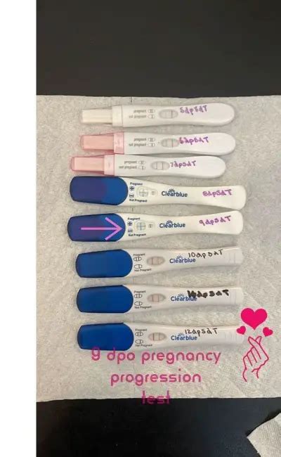 9 Dpo Pregnancy Test Progression