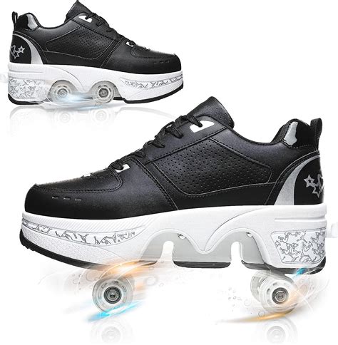 Retractable Skating Shoes That Turn Into Roller Skates Outdoor Sports