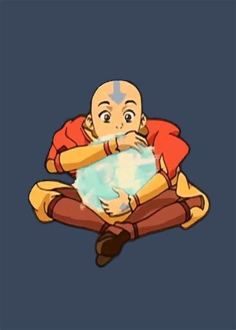 Avatar Aang Holding A Ball Of Air Avatar Aang Avatar Ang Avatar