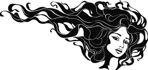 Royalty Free Woman Hair Blowing Clip Art Vector Images And Illustrations