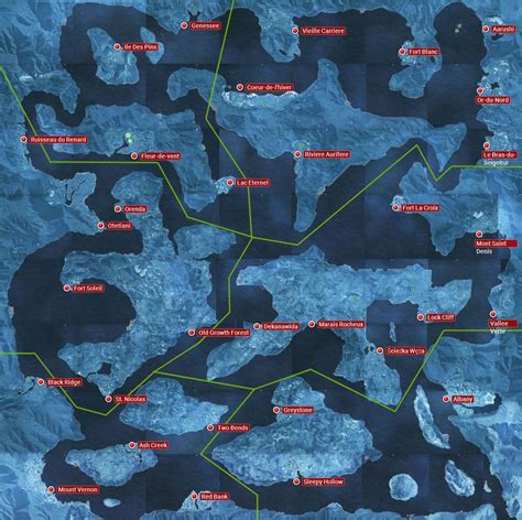 Dolina Rzeki Mapy świata Assassin s Creed Rogue Assassin s Creed