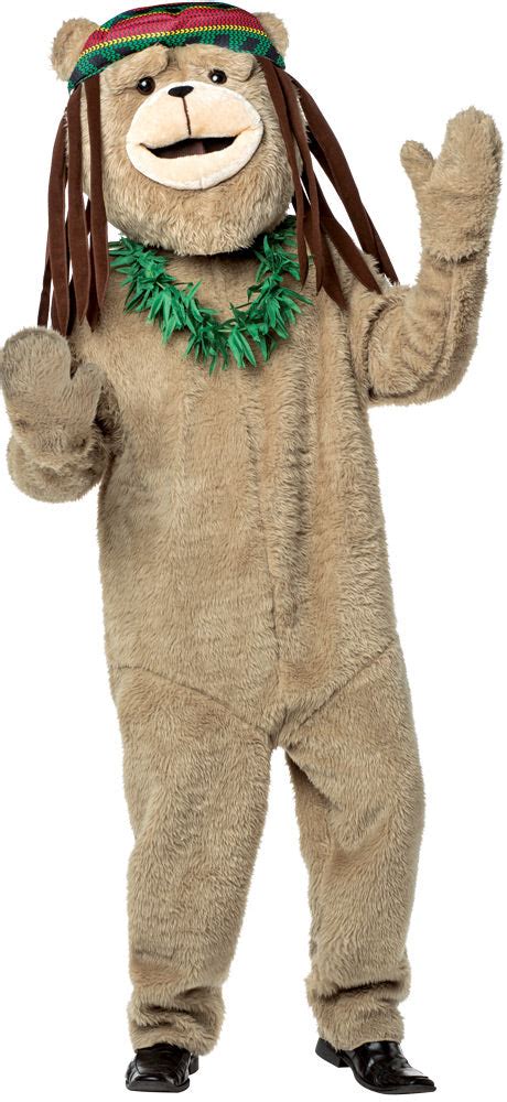Rasta Imposta Ted Rasta Bear Adult Costume Kit Christmas Gifts Family Halloween Store Sales