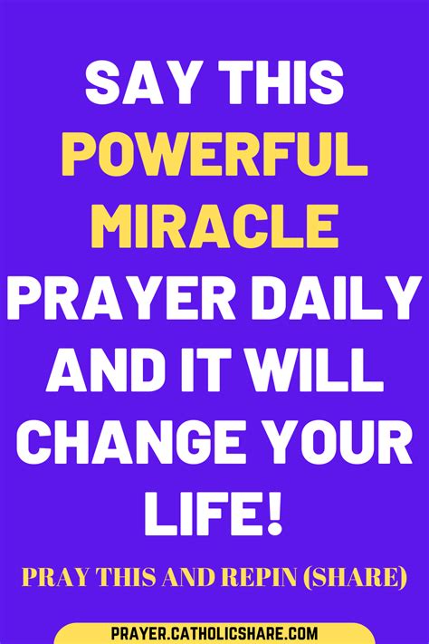 Say This Powerful Miracle Prayer Daily And It Will Change Your Life
