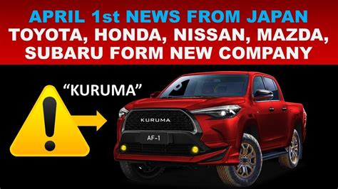April 1st News From Japan Historic Moment As Toyota Honda Nissan