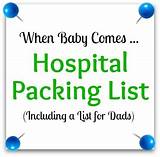 Pictures of Packing List For A Scheduled C Section