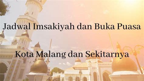 Salah satu ibadah wajib yang harus dilakukan adalah puasa ramadhan. Jadwal Imsakiyah dan Buka Puasa Hari Ini Jumat 23 April ...