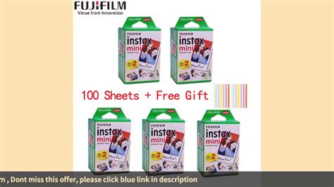 10 100 Sheets Fuji Fujifilm Instax Mini 9 Films White Edge 3 Inch Wide