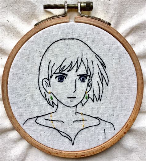 Anime Manga Character embroidery commission | Etsy