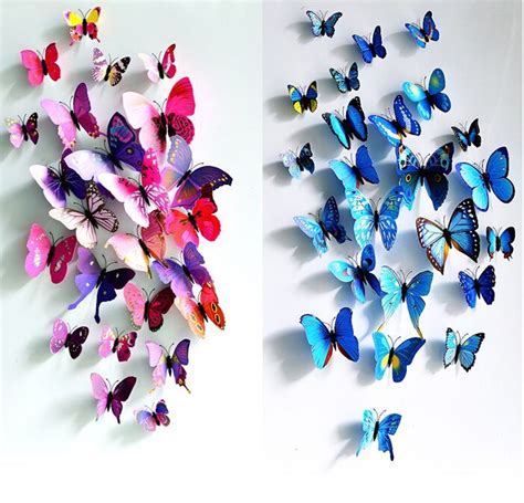 Creative Butterflies 3d Wall Stickers Removable Home Decors Art Diy