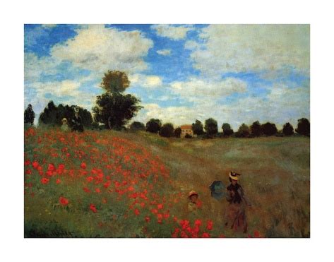 Wild Poppies Monet Art Claude Monet Art Painting