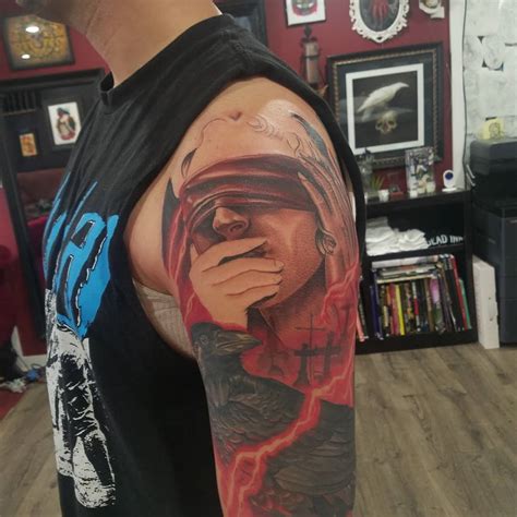 Looking for a good deal on eight tattoo? Hear see speak no evil. 8 hours down 3 to go. Done by Mike carro undead ink oceanside long ...