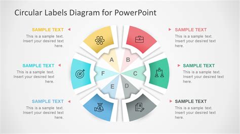 Circular Labels Six Steps Powerpoint Diagram Slidemodel My Xxx Hot Girl