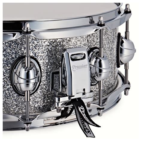 Premier Genista Maple 14 X 55 Snare Drum Silver Sparkle At Gear4music