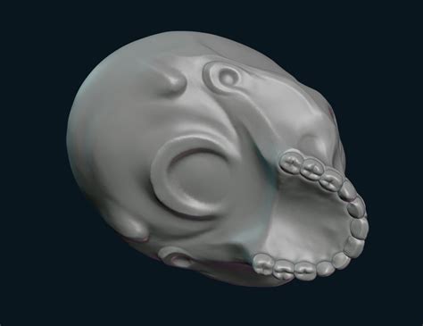Stylized Skull Redpah