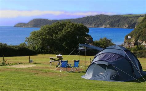beautiful little campsites beside the british seaside