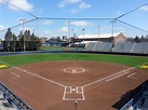 Alumni Field, home to Michigan Softball, with the new outfield turf ...
