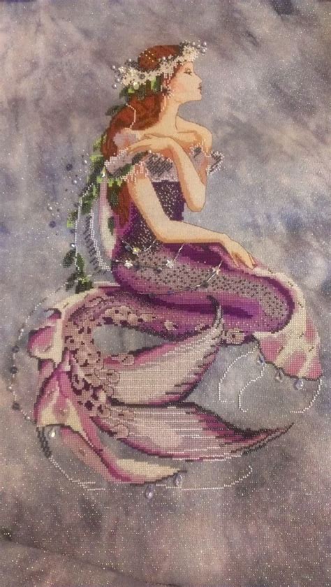 Enchanted Mermaid By Mirabilia Designs On 32 Ct Moonlit Waters