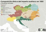 El Imperio austríaco en 1855 - Mapas de El Orden Mundial - EOM
