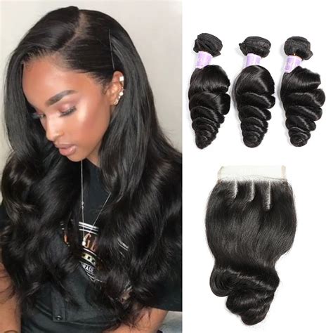 32 Side Part Sew In Straight With Closure Sew Images Source