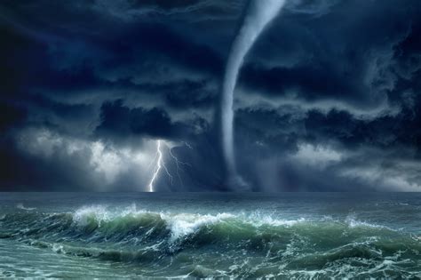 Tornado Lightning Sea Mark Dejesus