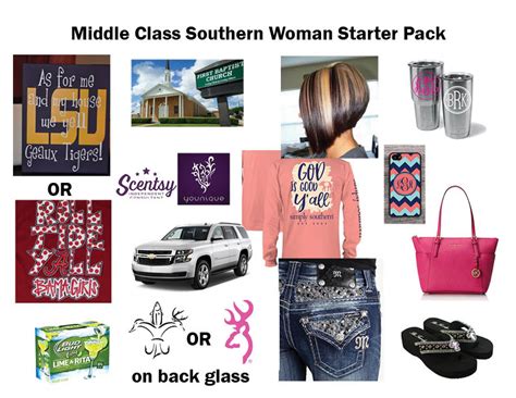 Middle Class Southern Woman Starter Pack Rstarterpacks