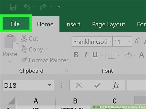 6 Ways To Reduce Size Of Excel Files Wikihow