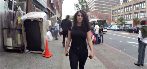 hidden camera captures woman endlessly harassed while walking in new york