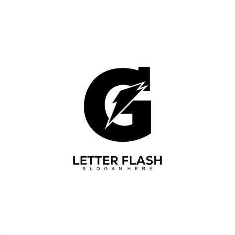 Free Vector Silhouette Letter G Logo Design Illustration