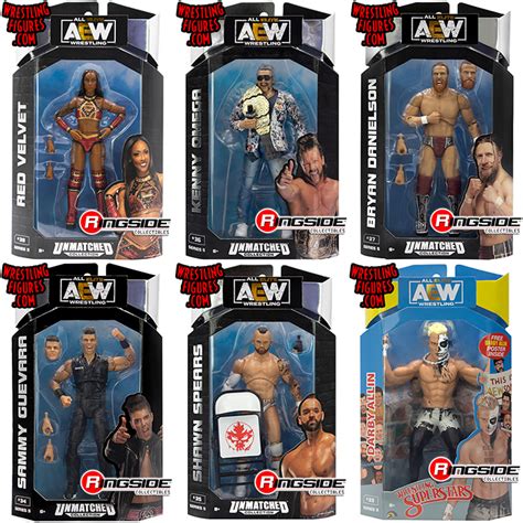Aew Unmatched Series 5 Toy Wrestling Action Figures By Jazwares This Set Includes Darby Allin