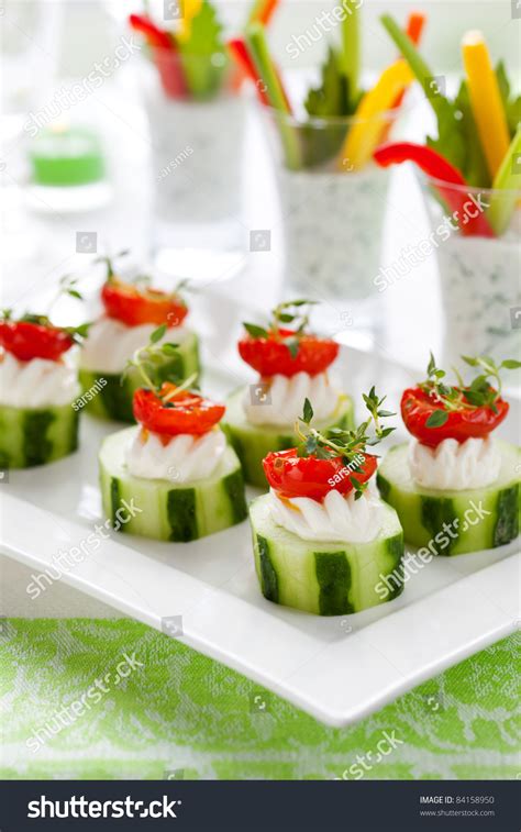 Vegetables, dried herbs, herbed cheese, crescent rolls. Holiday Vegetable Appetizerscucumbers Soft Cheese Sun ...