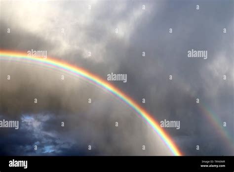 Stunning Natural Double Rainbows Plus Supernumerary Bows Seen At A Lake