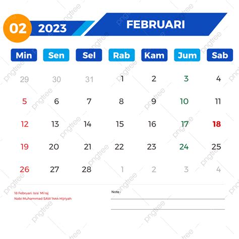 Gambar Kalender Februari 2023 Lengkap Dengan Tanggal Merah Kalender