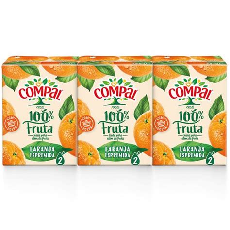 Sumo Compal 100 Laranja Espremida 3x020l Auchan