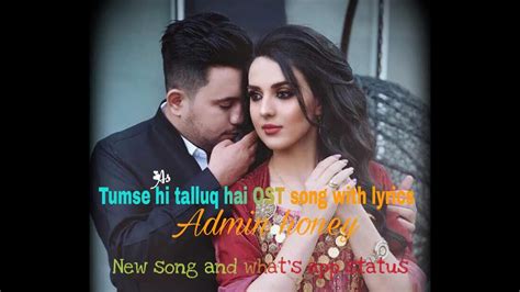 Tumse Hi Talluq Hai Full Ost Song With Lyrics Singer Sahir Ali Bagga Youtube