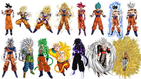 Las Mejores 97 Todas Las Transformaciones De Goku Del 1 Al 50