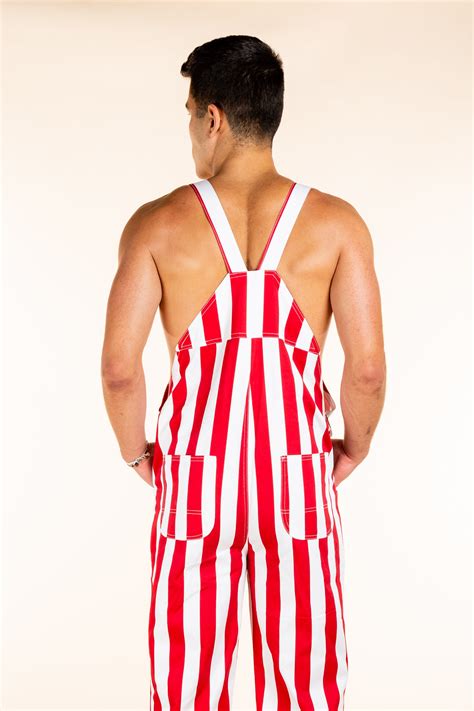 University Of Indiana Red Striped Unisex Overalls The Hoosiers