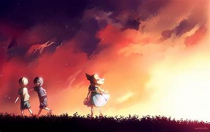 Sword Anime Background Desktop Wallpapers Pc Sunset