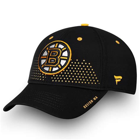 Boston Bruins Fanatics Branded Youth 2018 Draft Adjustable Hat Black