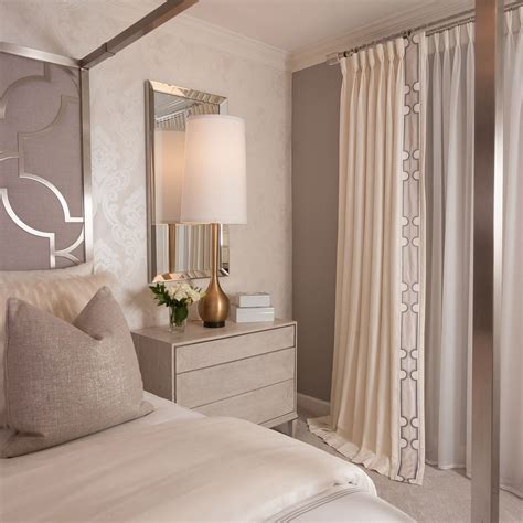 This Bedroom Is The Epitome Of Luxury From The Damask Tone On Tone
