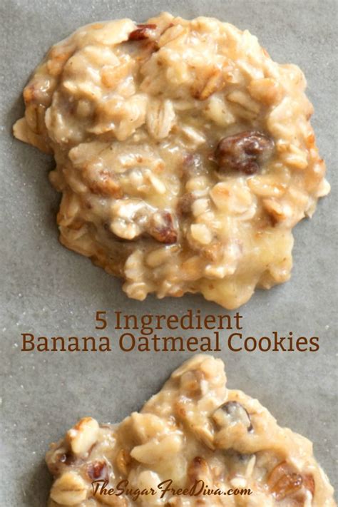 Make the cookie batter by beating softened butter with sugar until creamy. Wow! 5 Ingredient Banana Oatmeal Cookies. This #recipe is ...
