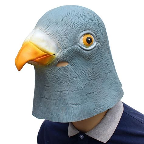 1PC Neue Pigeon Maske Latex Riesen Vogel Kopf Halloween Cosplay Kost M